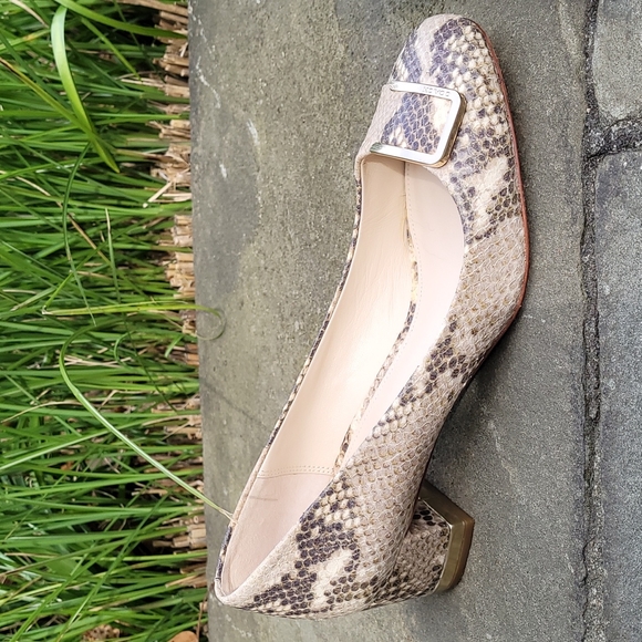 Coach Isla snake print leather pump heels - Picture 11 of 16